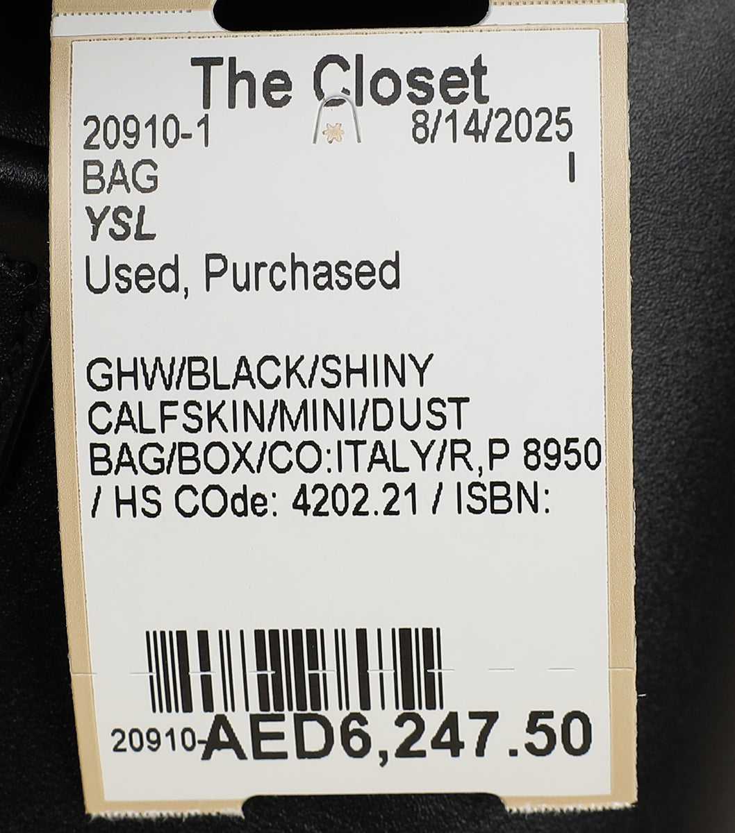 YSL Black Mini Le 37 Top Handle Bag