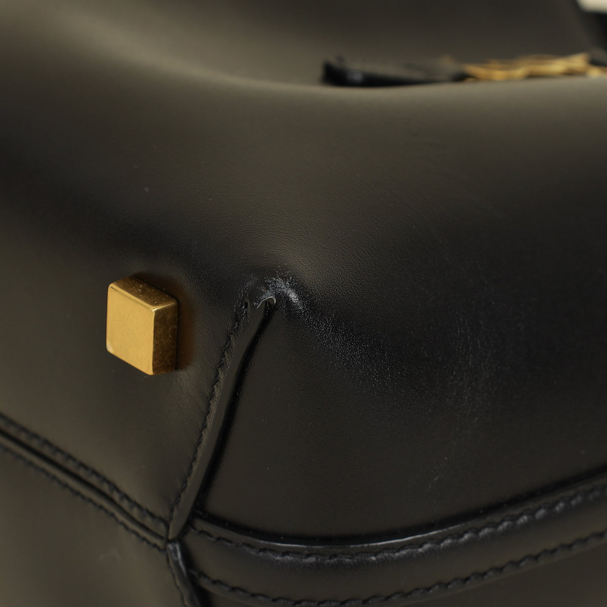 YSL Black Mini Le 37 Top Handle Bag
