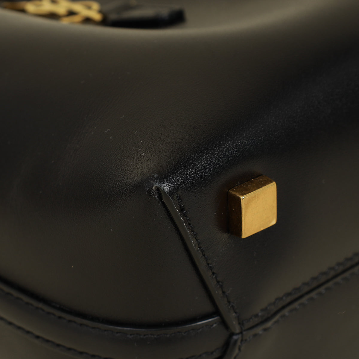 YSL Black Mini Le 37 Top Handle Bag