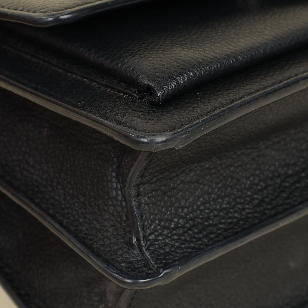 YSL Black Sunset Small Chain Shoulder Bag