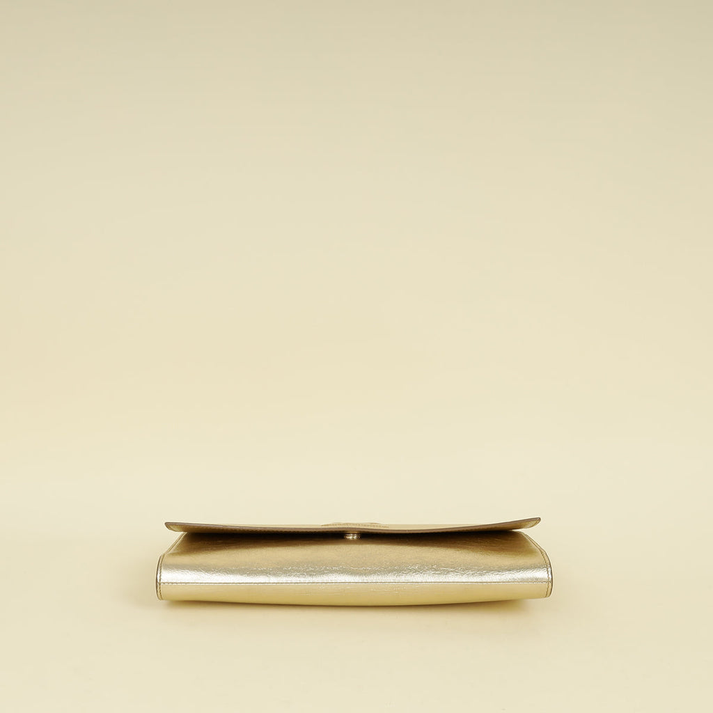 YSL Light Gold Belle De Jour Clutch