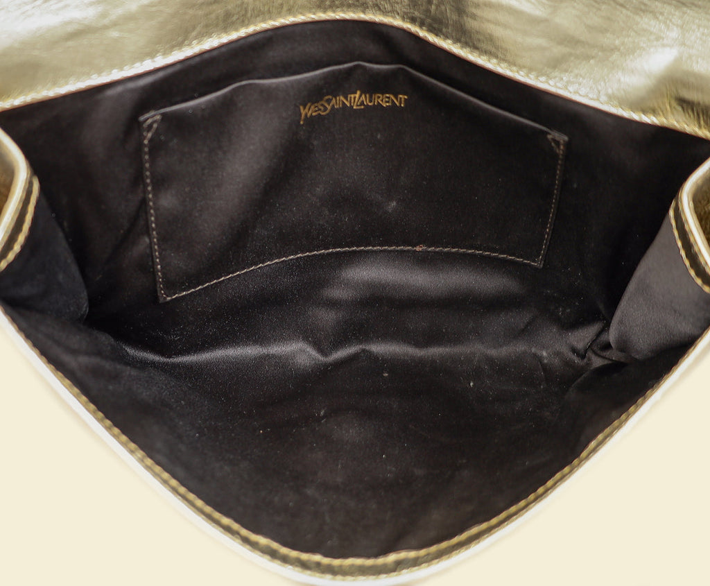 YSL Light Gold Belle De Jour Clutch