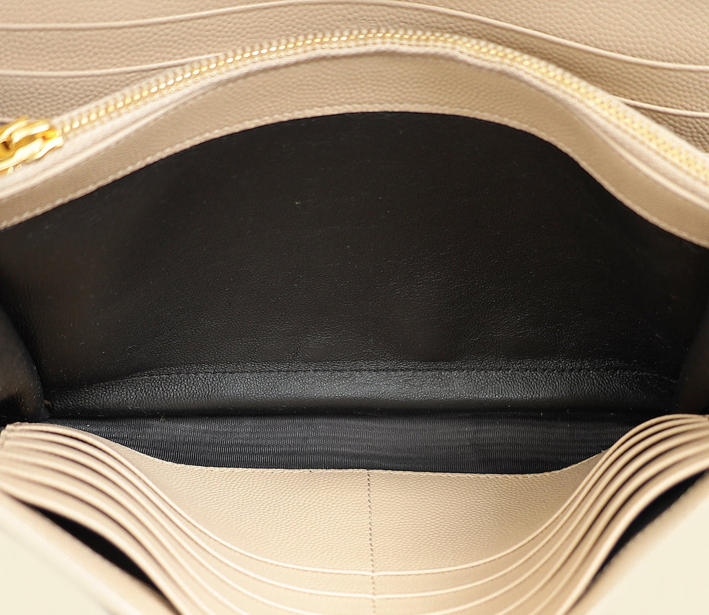 YSL Beige Kate Chain Wallet