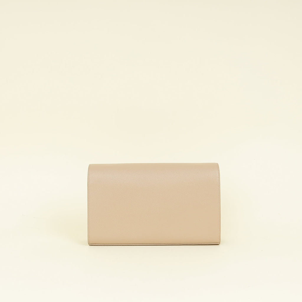 YSL Beige Kate Chain Wallet