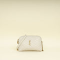 YSL Blanc Vintage Gaby Zippered Pouch