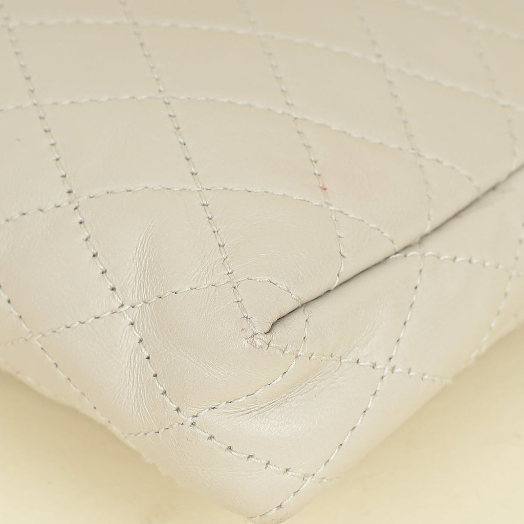 YSL Blanc Vintage Gaby Zippered Pouch