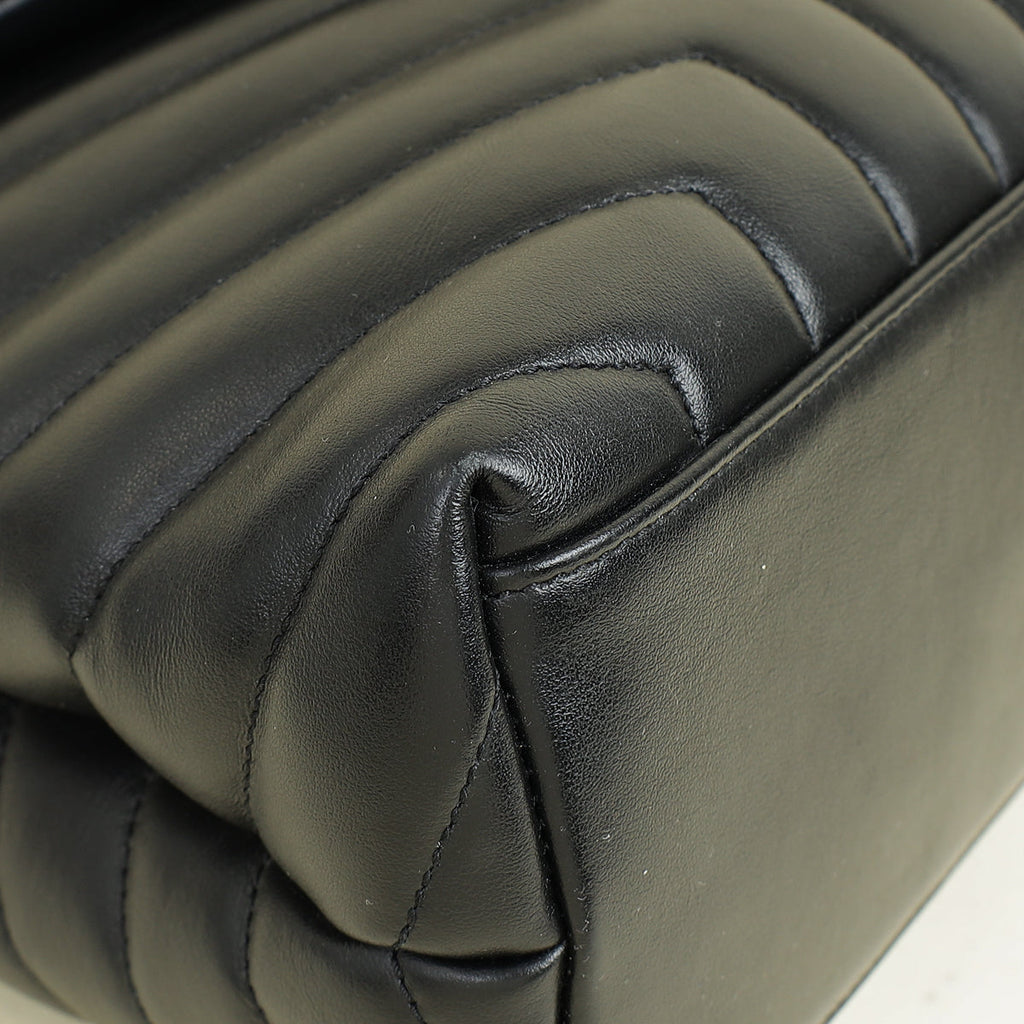 YSL Monogram Black Loulou Medium Bag