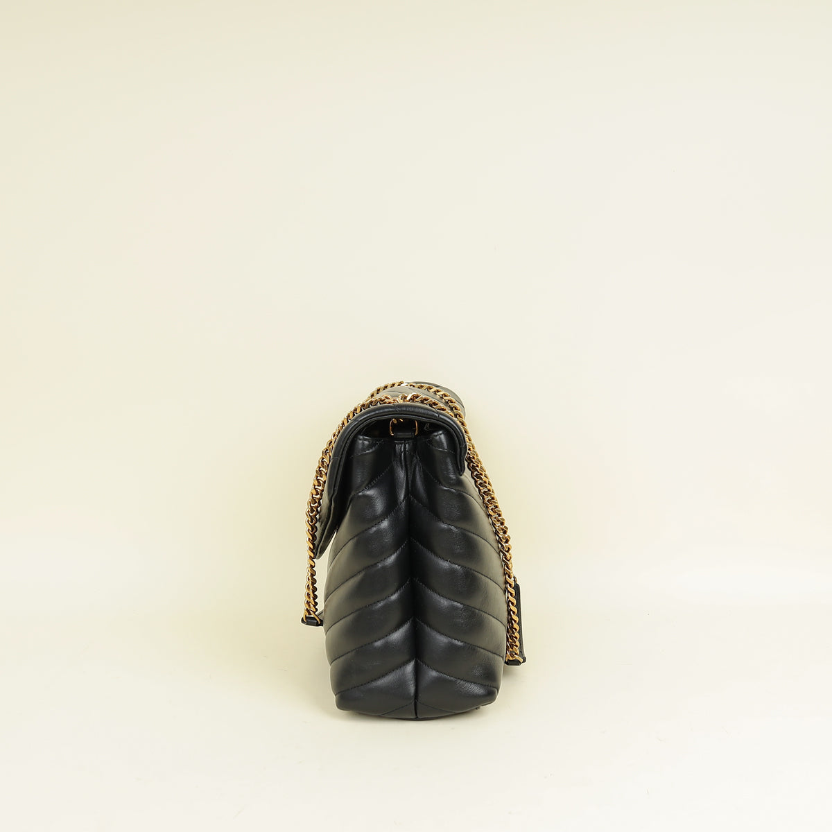 YSL Monogram Black Loulou Medium Bag