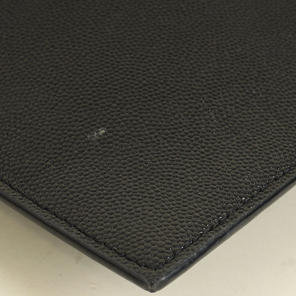YSL Black Uptown Pouch Clutch