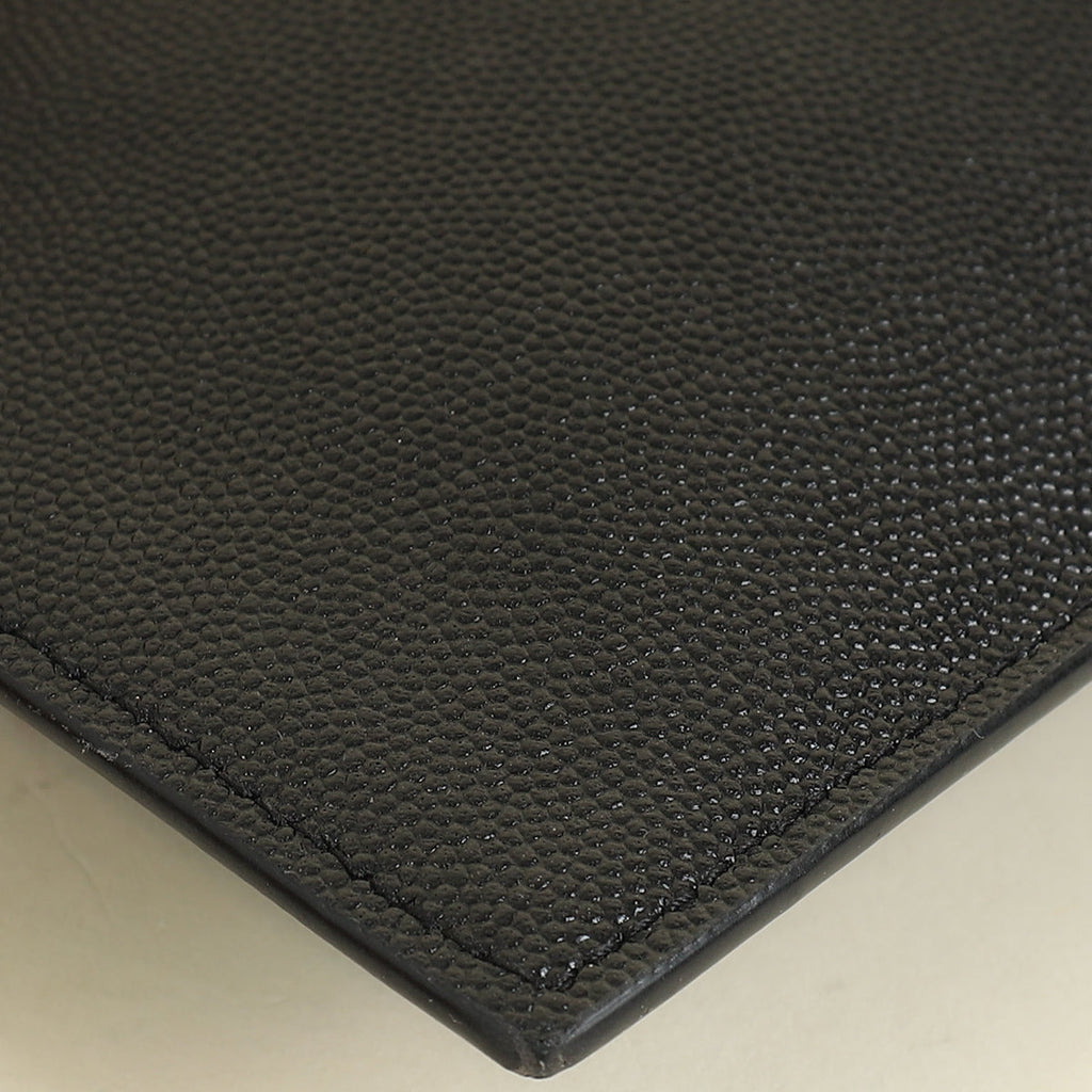 YSL Black Uptown Pouch Clutch