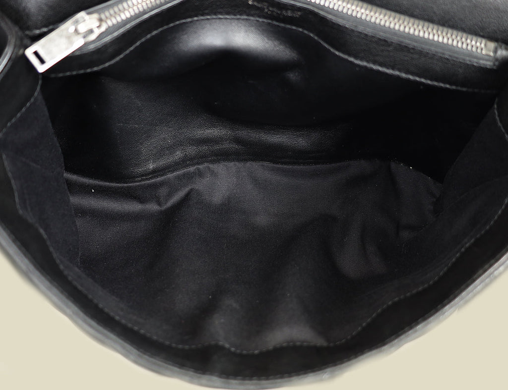 YSL Black Monogram College Satchel Large Bag