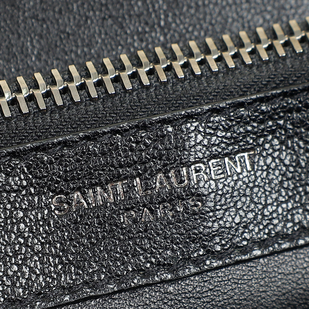 YSL Black Monogram College Satchel Large Bag