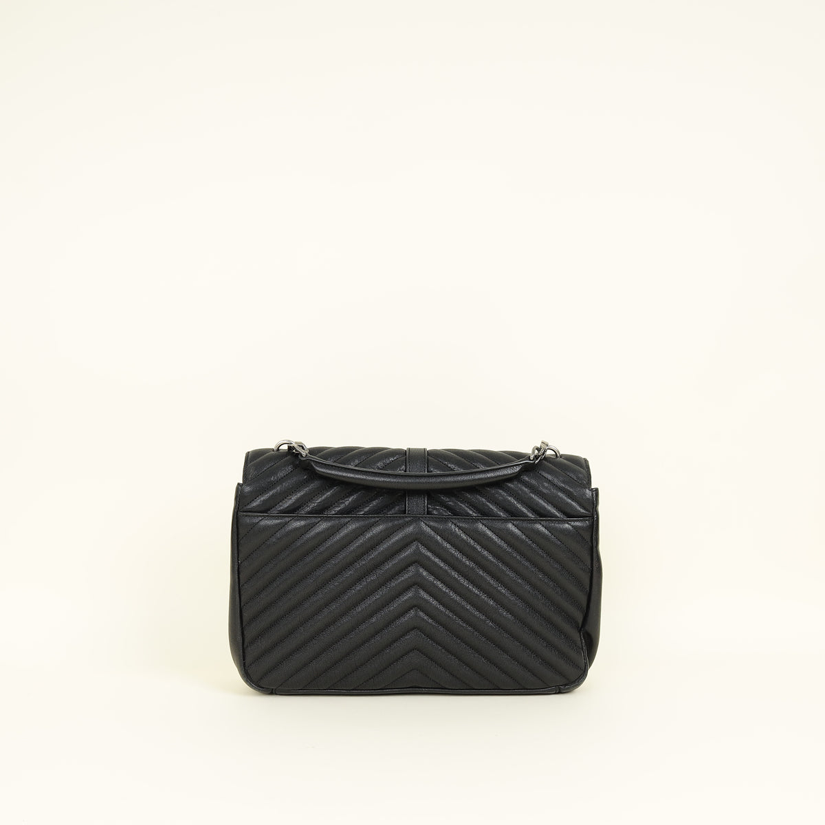 YSL Black Monogram College Satchel Large Bag
