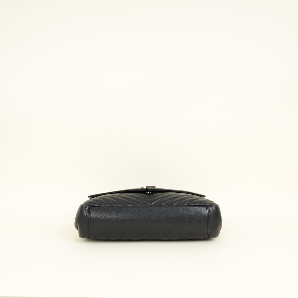 YSL Black Monogram College Satchel Large Bag