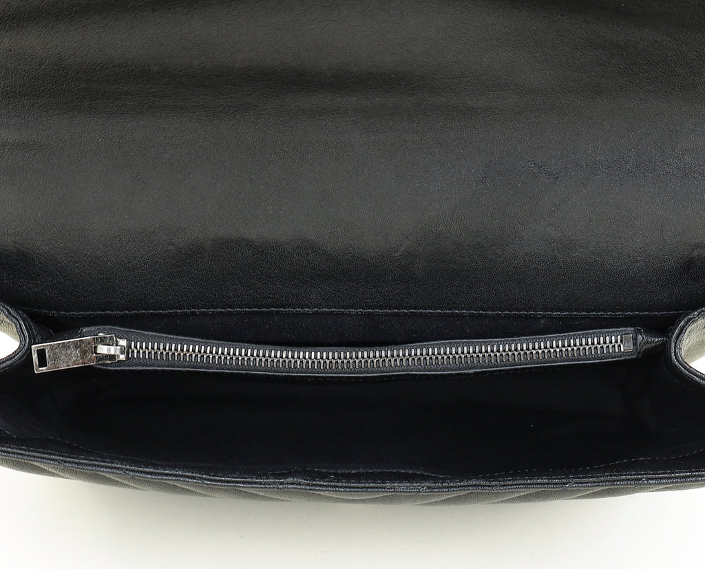 YSL Black Monogram College Satchel Large Bag