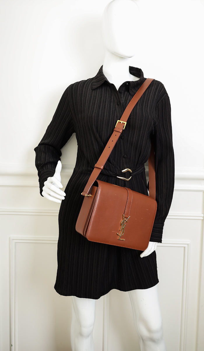 YSL Brown Monogram Universite Medium Bag