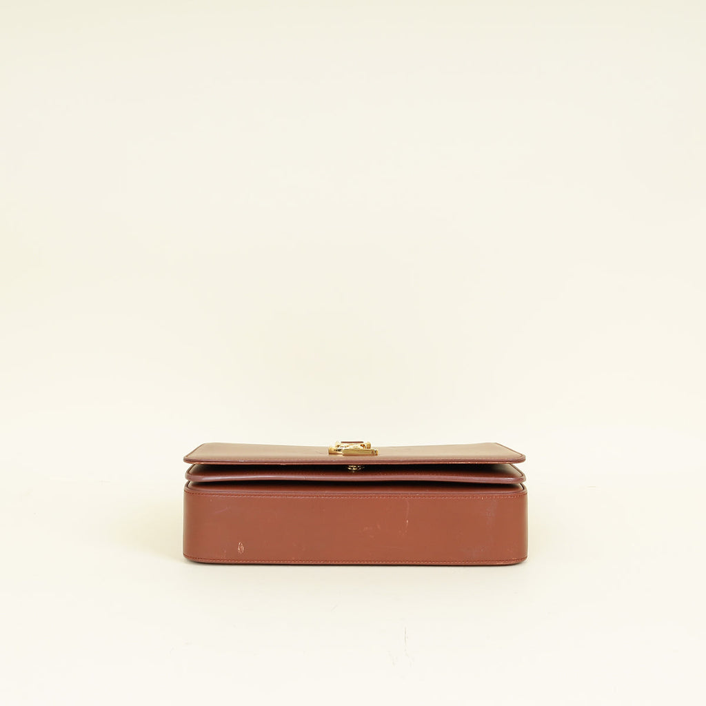 YSL Brown Monogram Universite Medium Bag
