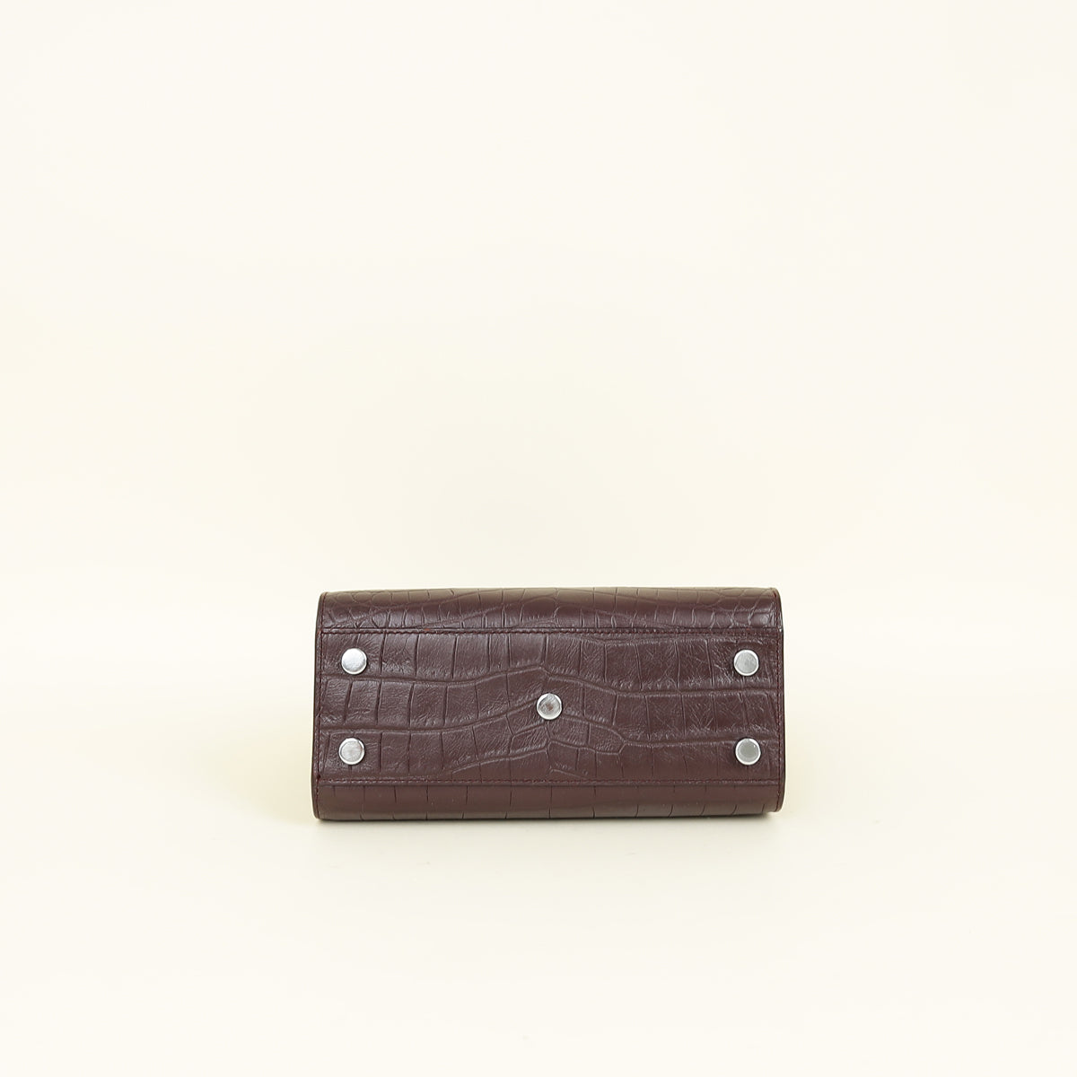 YSL Rouge Legion Sac De Jour Nano Crocodile Embossed Bag