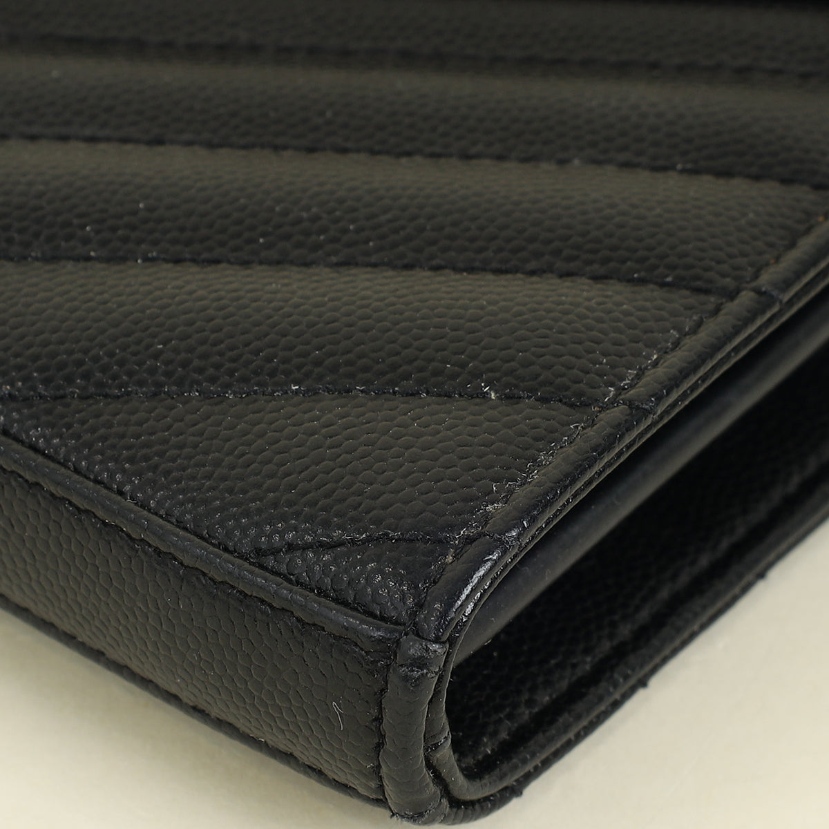 YSL Black Cassandre Wallet On Chain