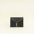 YSL Black Cassandre Flap Medium Chain Bag