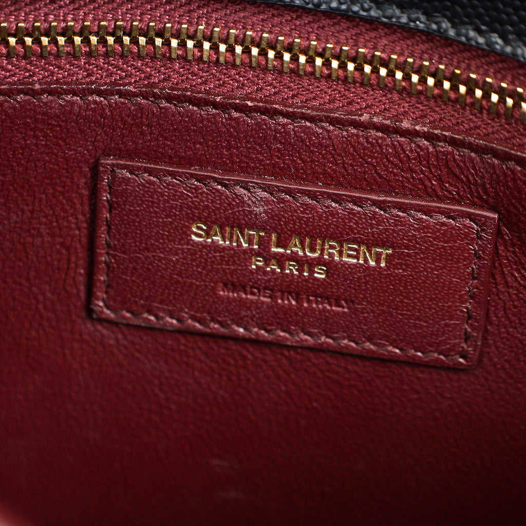 YSL Black Cassandre Flap Medium Chain Bag