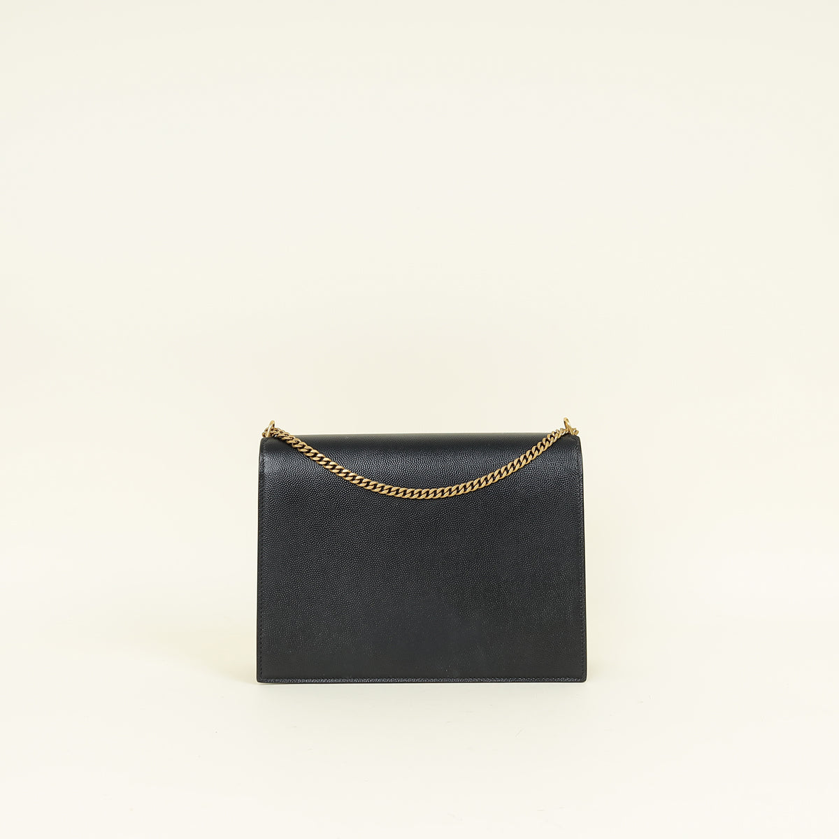 YSL Black Cassandre Flap Medium Chain Bag