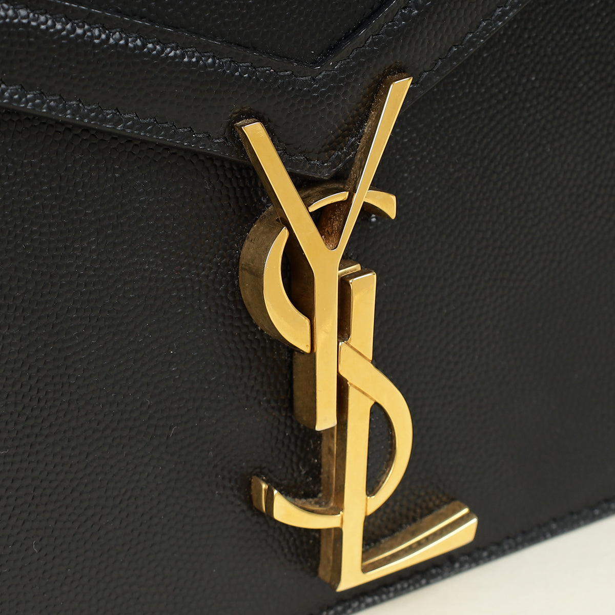 YSL Black Cassandre Flap Medium Chain Bag