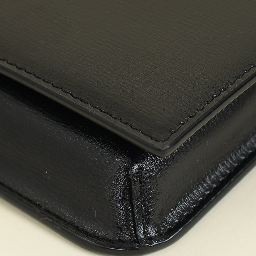 YSL Black Cassandre Phone Holder
