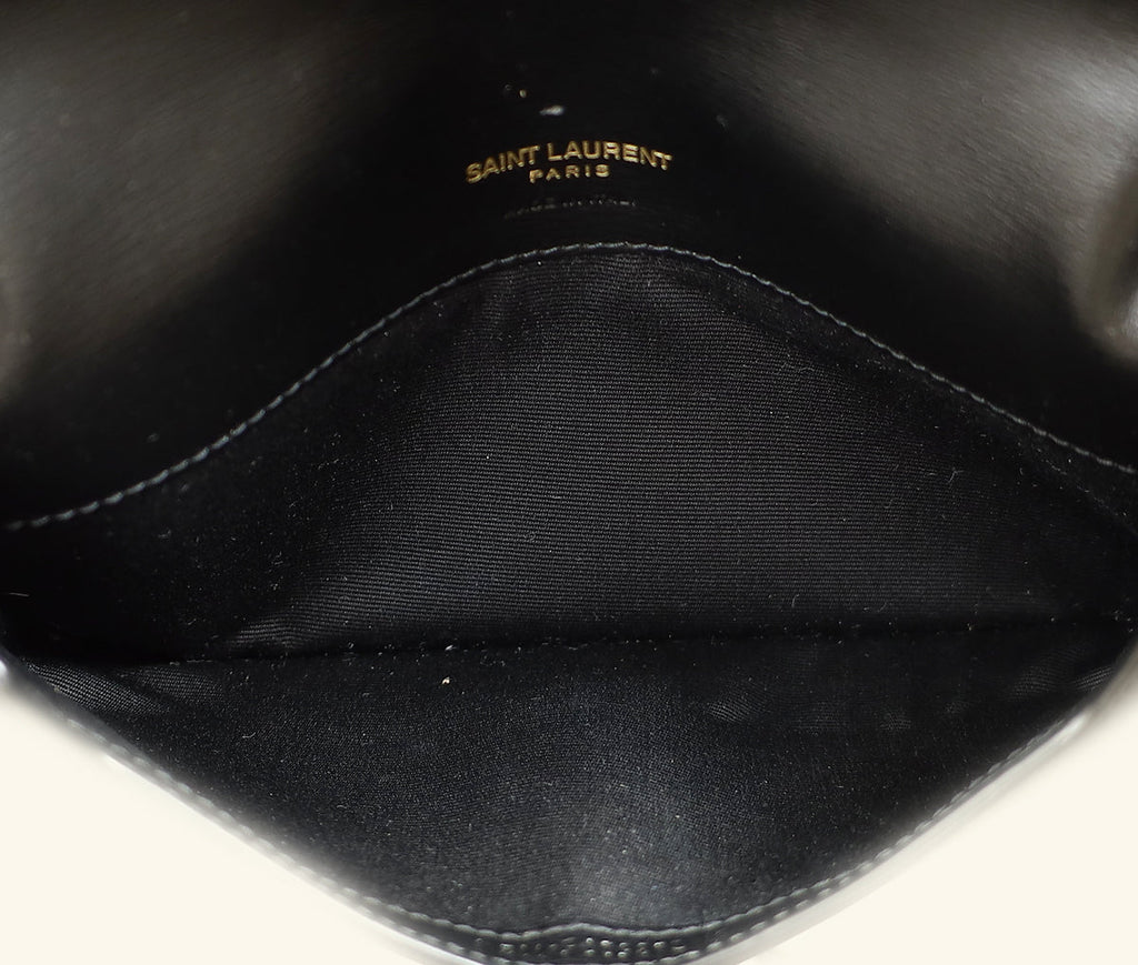 YSL Black Cassandre Phone Holder