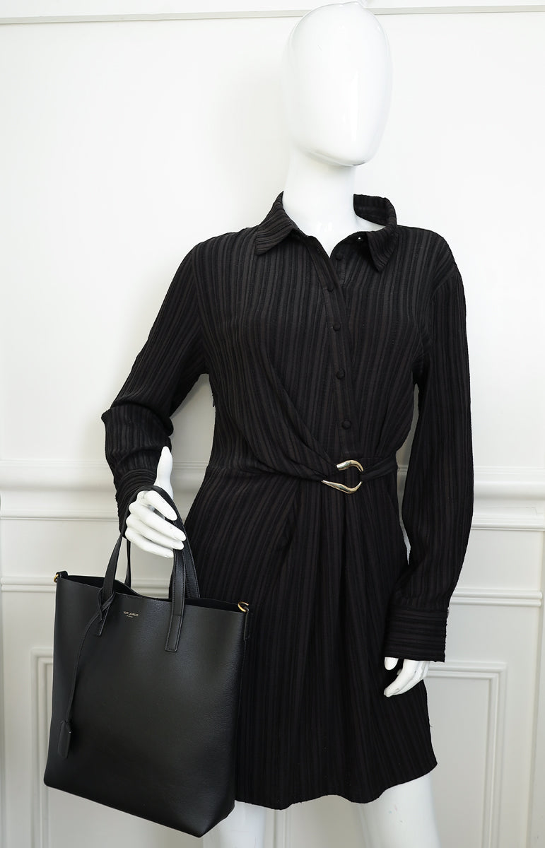 YSL Black Toy Shopping Tote Bag