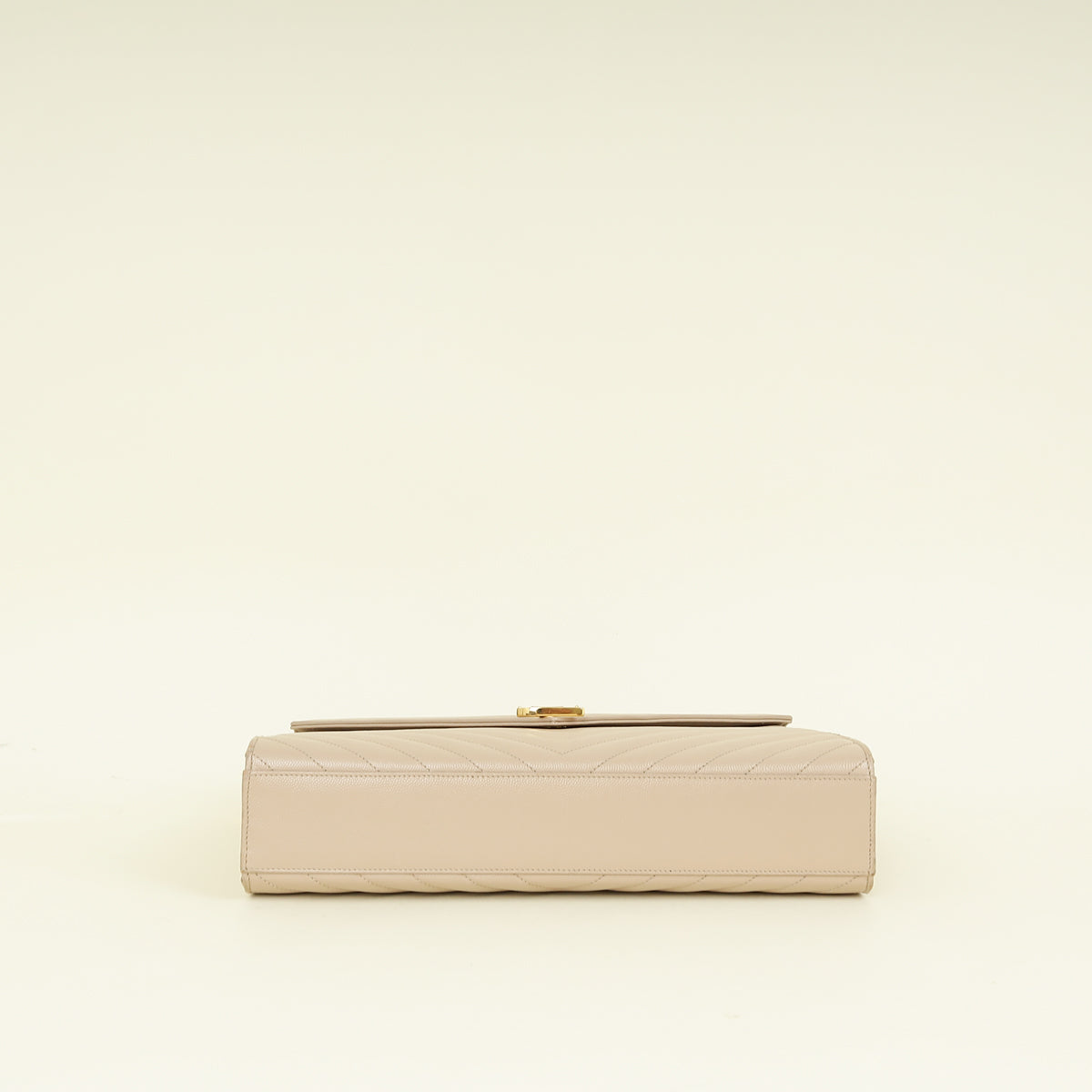 YSL Beige Monogram Satchel Flap Large Bag