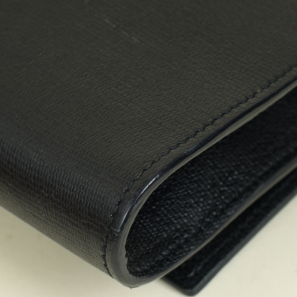 YSL Black Y Ligne Clutch