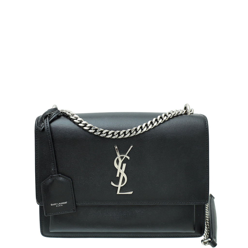YSL Black Sunset Medium Bag