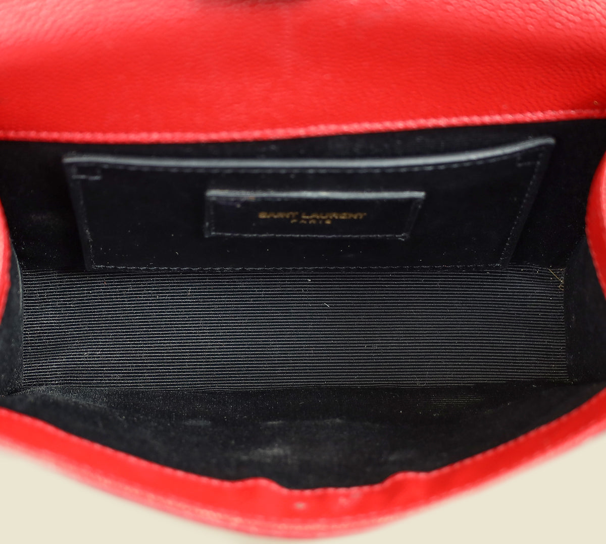 YSL Red Monogram Kate Satchel Chain Shoulder Bag