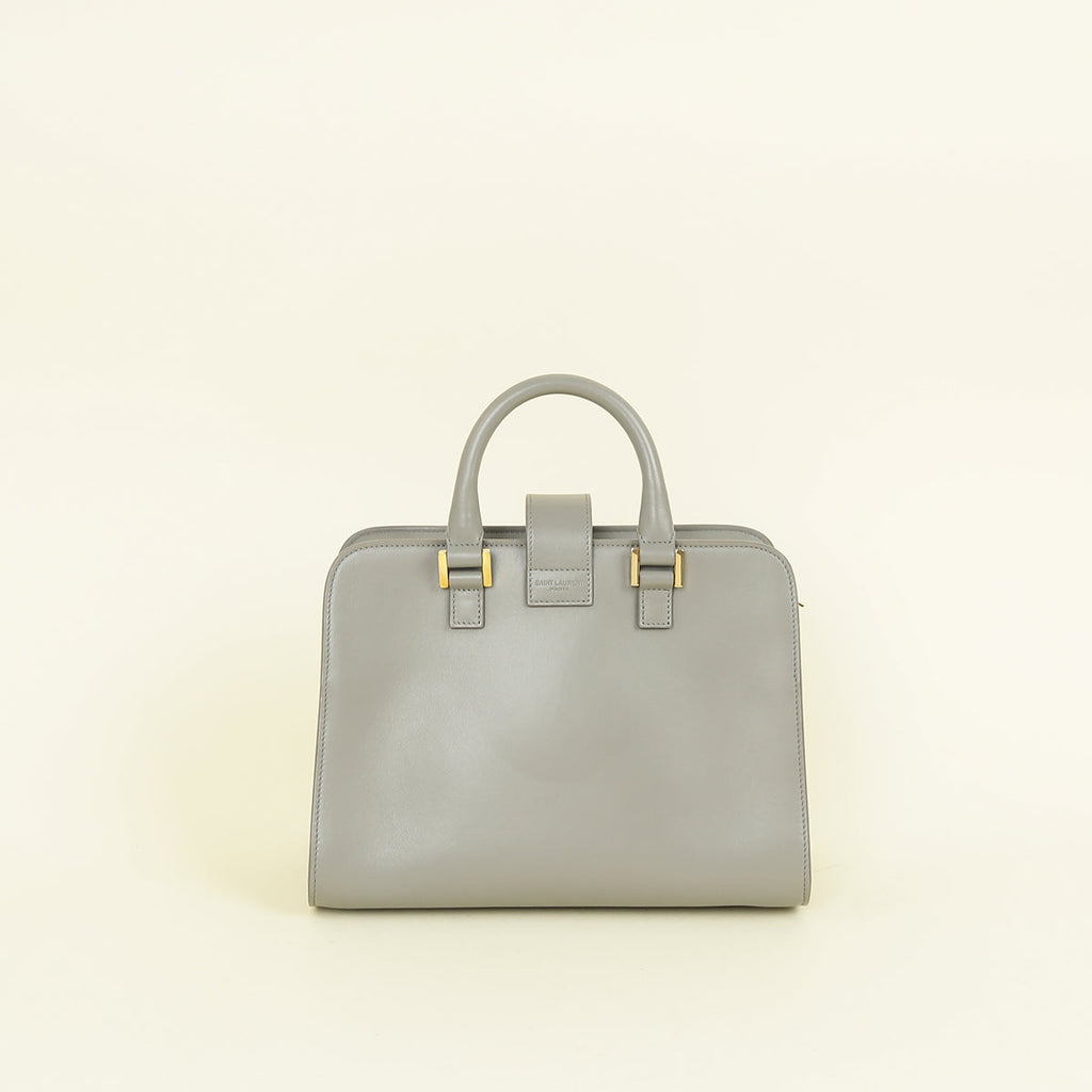YSL Grey Baby Monogram Cabas Bag