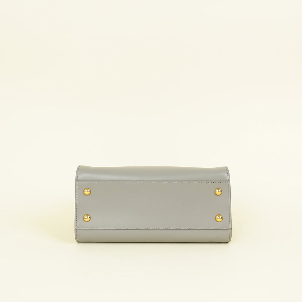 YSL Grey Baby Monogram Cabas Bag