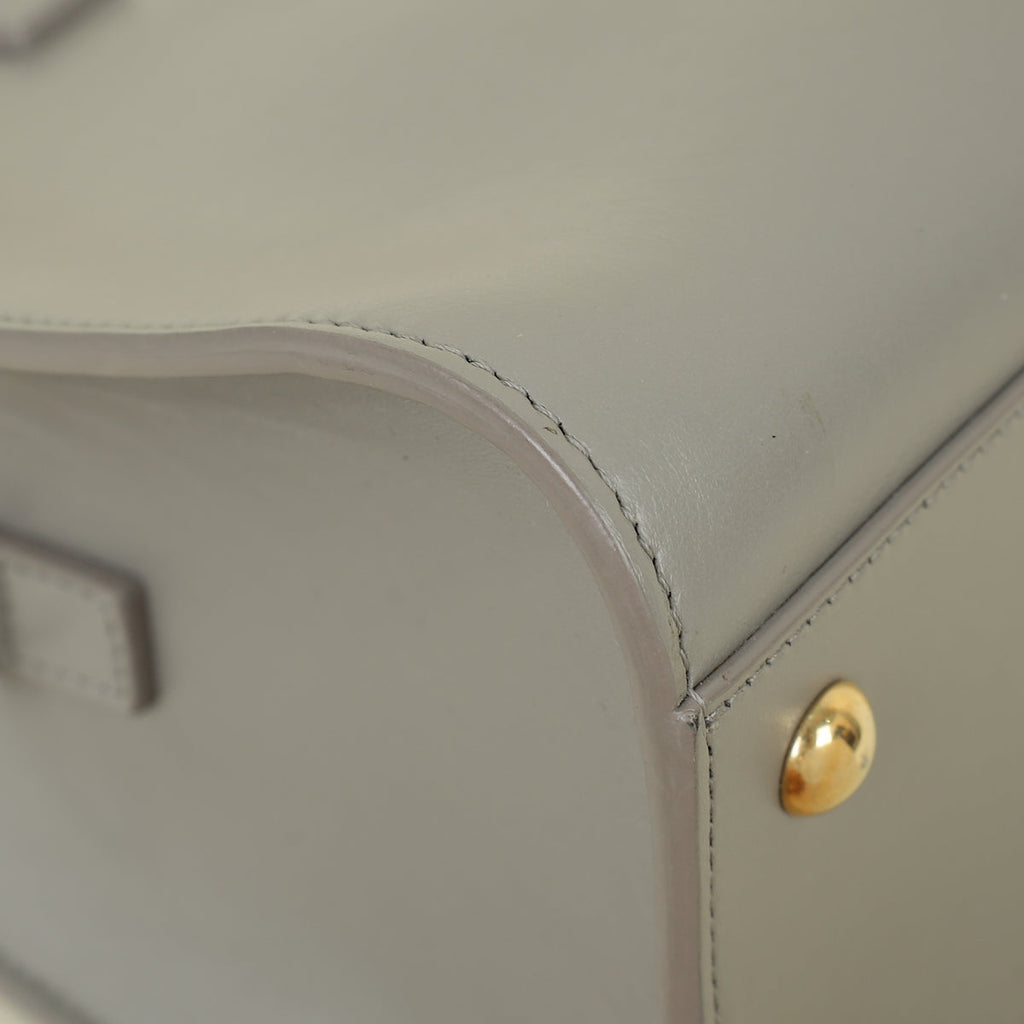 YSL Grey Baby Monogram Cabas Bag