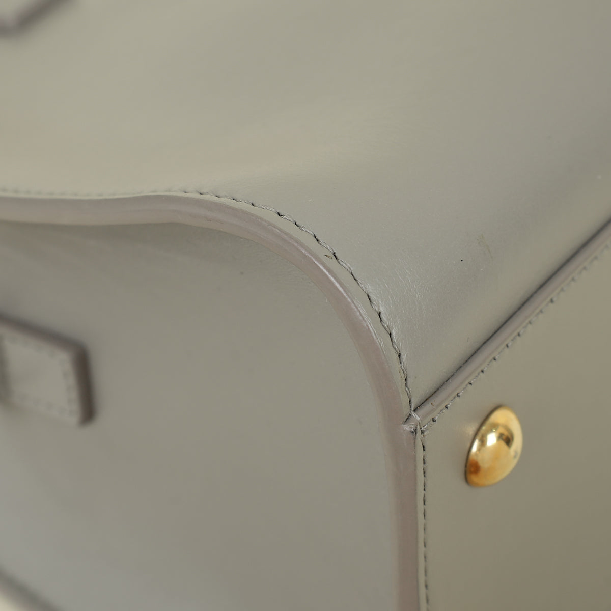 YSL Grey Baby Monogram Cabas Bag