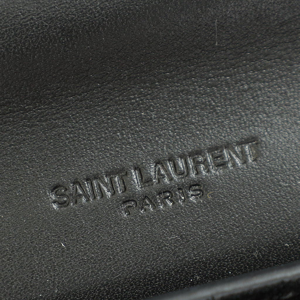 YSL Black Kaia Flap Satchel Bag