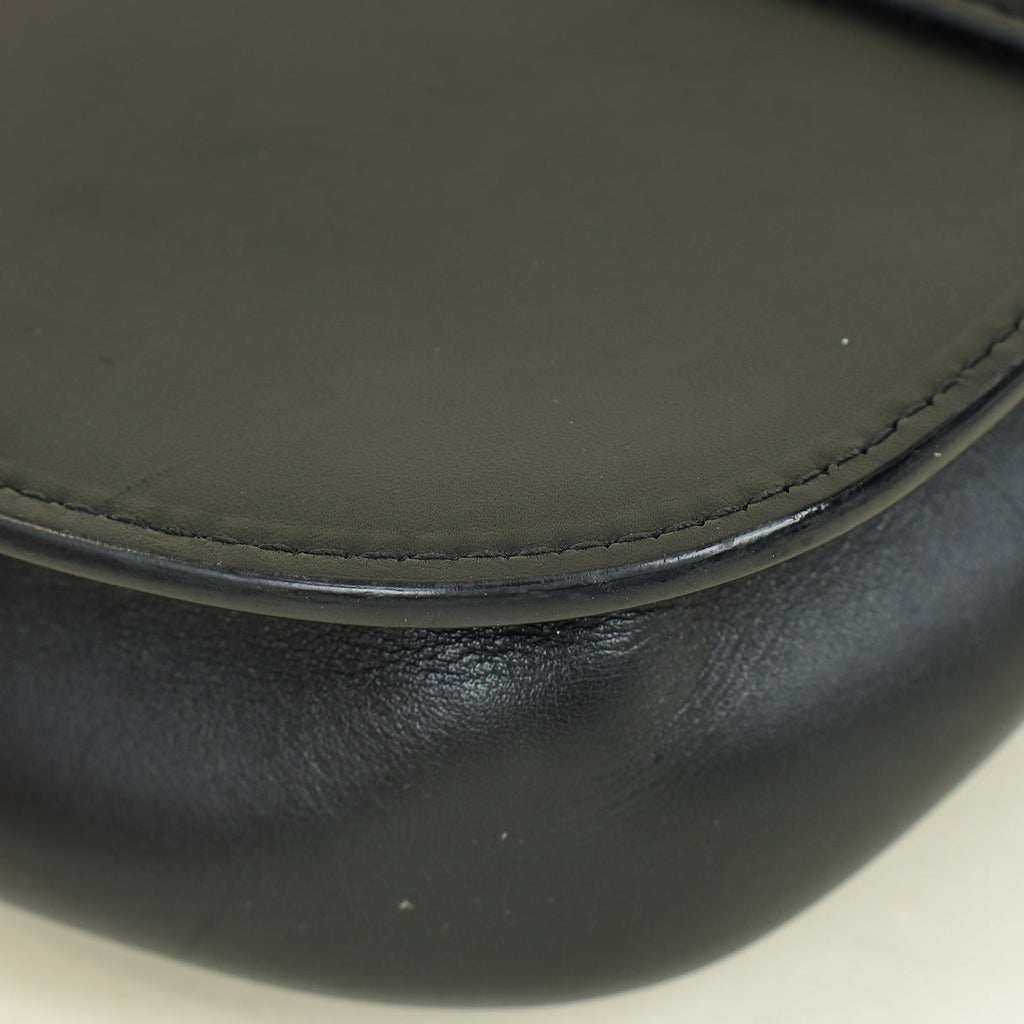 YSL Black Kaia Flap Satchel Bag