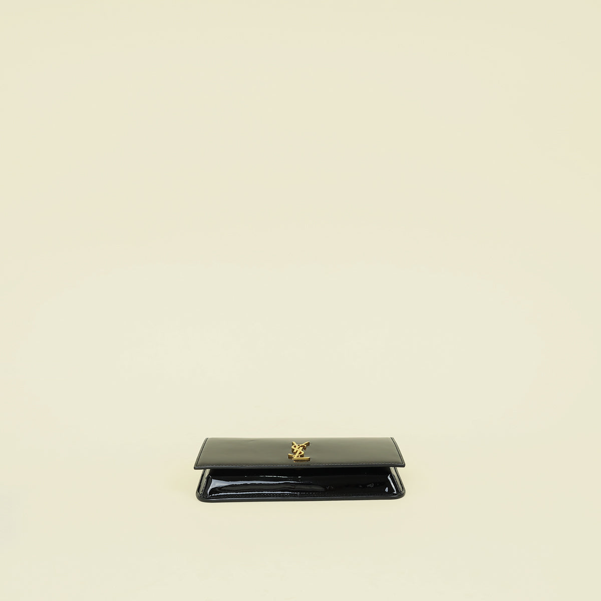 YSL Black Cassandre Phone Holder w/ Chain