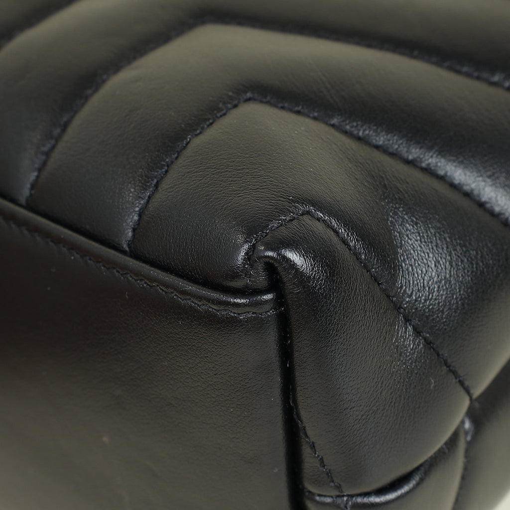 YSL Black Loulou Small Flap Shoulder Bag