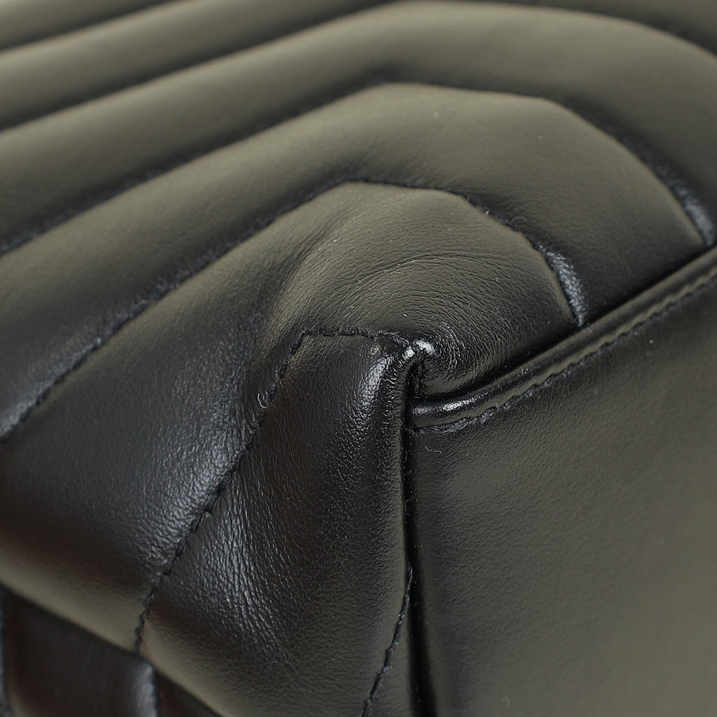 YSL Black Loulou Small Flap Shoulder Bag