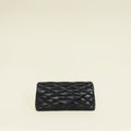 YSL Black Sade Envelope Quilted Large Clutch