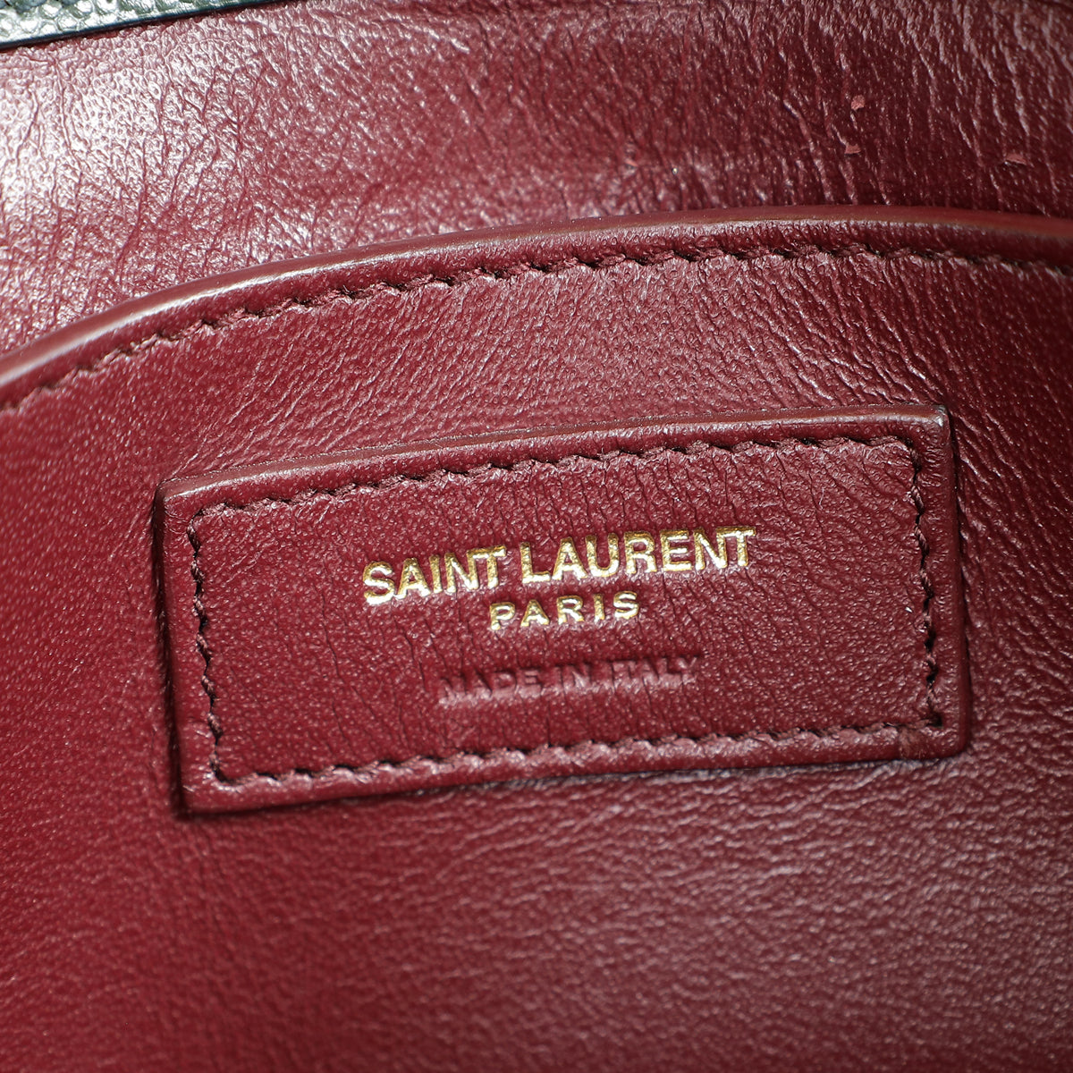 YSL Forest Green Cassandra Top Handle Medium Bag