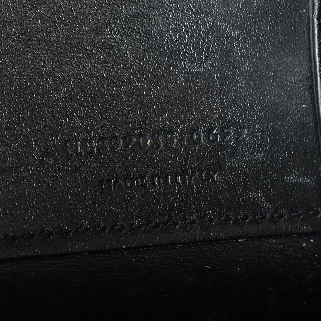 YSL Black Croco Embossed Sac De Jour Nano Bag
