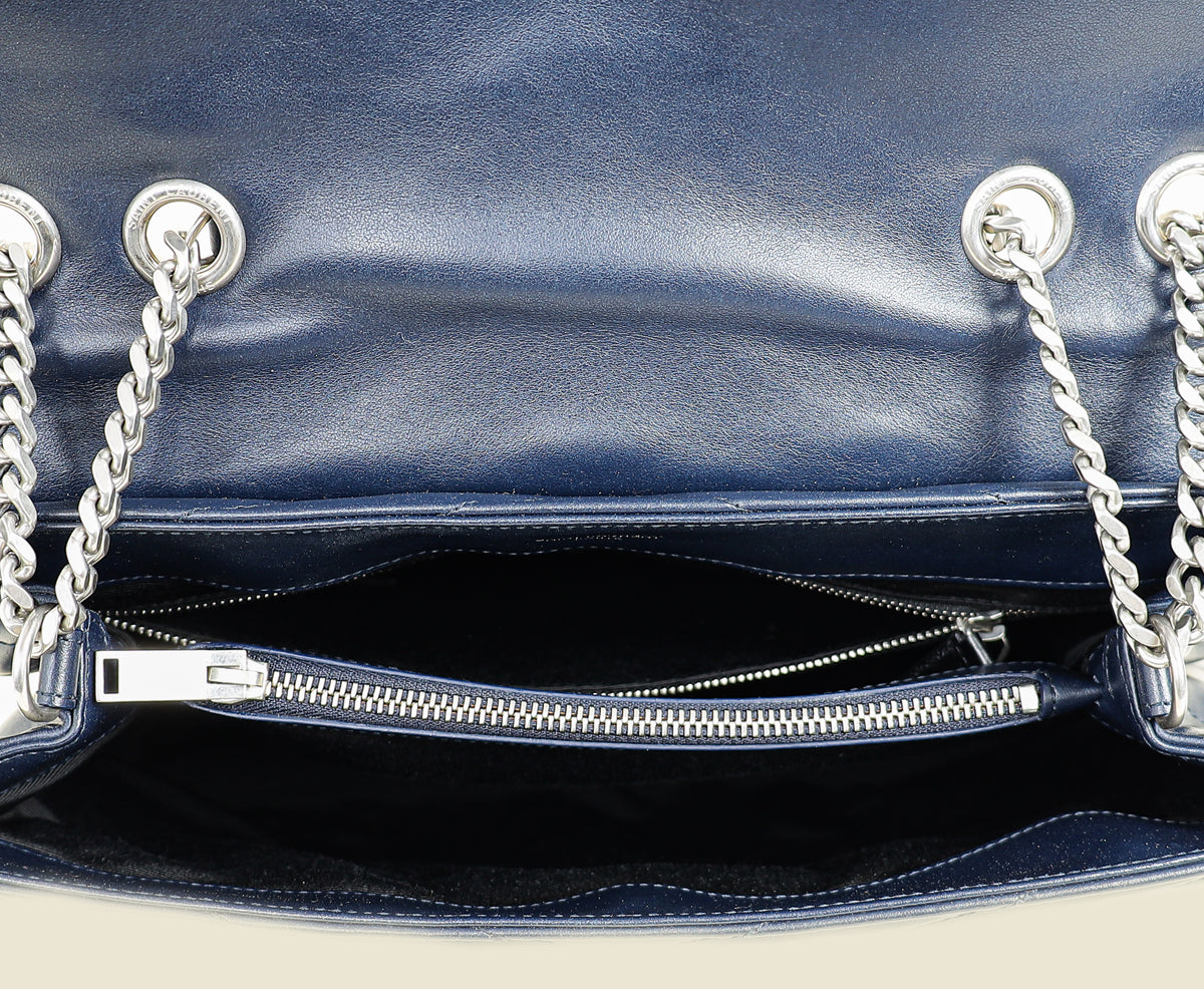 YSL Blue Loulou Medium Bag