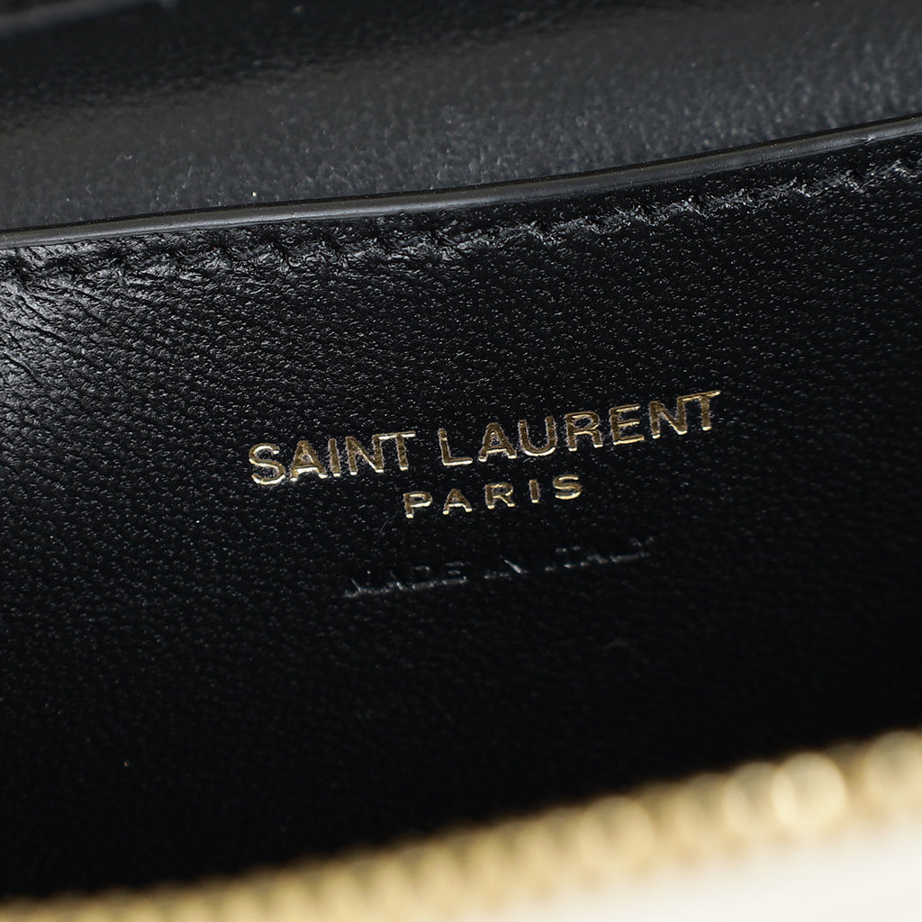 YSL Black Vintage Gaby Medium Vanity Case