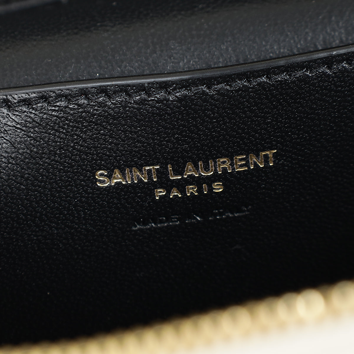 YSL Black Vintage Gaby Medium Vanity Case
