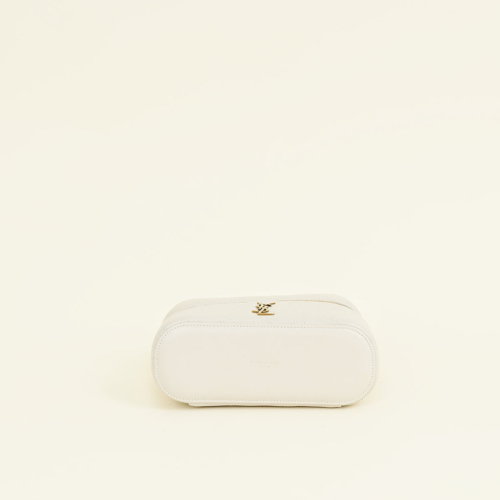 YSL Black Vintage Gaby Medium Vanity Case